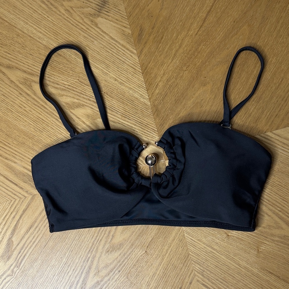 SHEIN Black Bandeau with Central Ring